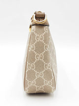 Gucci Small Ophidia Bag In Beige & White Gg Supreme Coated Canvas Fw0626rrxdu