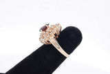 Diamond & Gemstone Ring In 14k Yellow Gold 7.3 Grams Size 5 Eb0826pxzsa