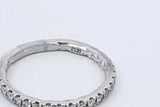 0.24ctw Diamond Ring In 14k White Gold 2.3 Grams Size 5.5 Eb0925lordu