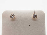 1.02 Cttw Lab Grown Diamonds 14k Yg 0.8g Screw Back Stud Earrings Do0726orxde