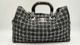 Chanel Quilted Tweed & Patent Leather Shopping Tote Bag Fw1224loxzdu