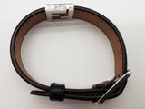 Fendi Ff Brown Coated Canvas Leather Reversible Bracelet Do0925oxzde