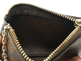 Louis Vuitton Pochette Clés Key Pouch In Damier Ebene Coated Canvas Fw0726lxzdu