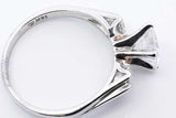 1.25ctw Round Center Diamond Ring 14k White Gold 3.2 Grams Size 7.5 Eb1025oxxzdu