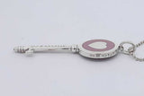 Tiffany & Co. 925 Purple Enamel Heart Key Pendant Necklace 7.5 Grams Eb0426exsa