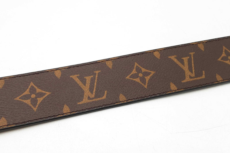 Louis Vuitton Initiales Buckle & Monogram Macassar Reversible Belt Fw00725oxzdu