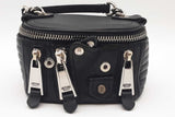 Moschino Black Leather Biker Crossbody Bag Eb0426rxde