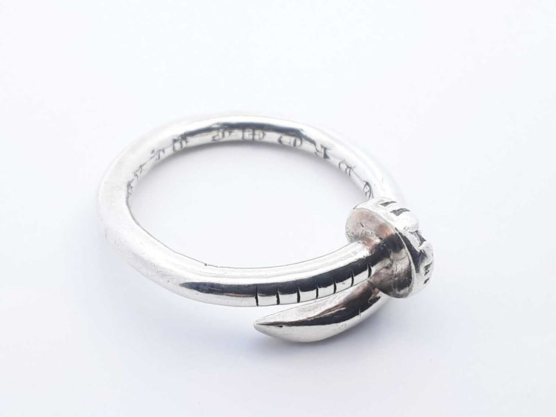 0.925 Sterling Silver 5.0g Nail Ring Size 8.5 Lh0724lorde