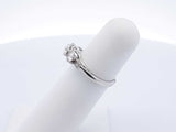0.94 Cttw Diamond & 14k White Gold Ring With Cert 3.3 Grams Size 5 Fw0625rxzdu