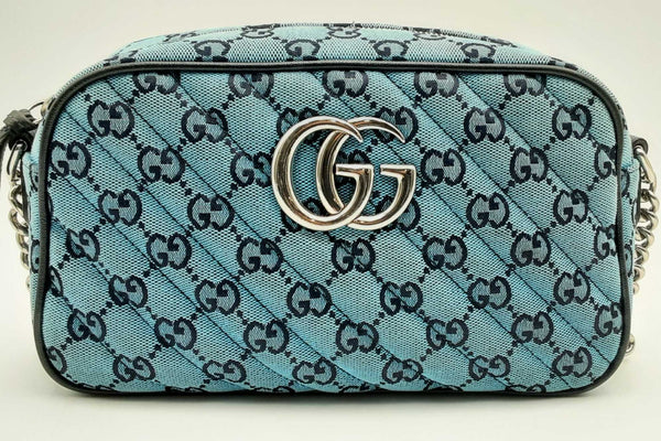 Gucci Gg Monogram Marmont Quilted Canvas Crossbody Eb0324pxzsa