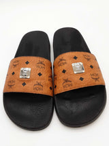Mcm Cognac Visetos Slides Size 40 Eb0825rxde