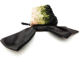 Valentino Garavani Rosier Black Green Tan Ombre Silk Zipper Clutch Do0526rrxde