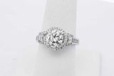 2.37cttw Diamond Ring In 18k White Gold 6.4 Grams Size 7.5 Eb0526rxxzsa