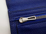 Hermes Bearn Gusset Bleu Electrique Blue Epsom Wallet Do0926czxde