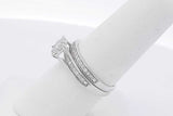 0.54cttw Diamond Wedding Set In 10k White Gold 3.8 Grams Size 7 Eb0226orxsa