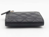 Chanel Flap Caviar Mini Wallet Black Aa0225przsa