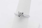 0.41ctw Diamond Ring In 10k White Gold 2.9 Grams Size 7 Eb0226ocrsa