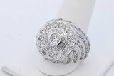 1.3cttw Diamond Ring In 18k White Gold 25.4 Grams Size 9.75 Eb0926oxxzde