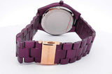 Michael Kors Slim Runway 42mm Purple Stainless Steel Quartz Watch 61.4 Grams Eb0726wrsa