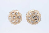 0.7cttw Diamond Nugget Stud Earrings In 10k Yellow Gold 2.6 Grams Eb0926loxde