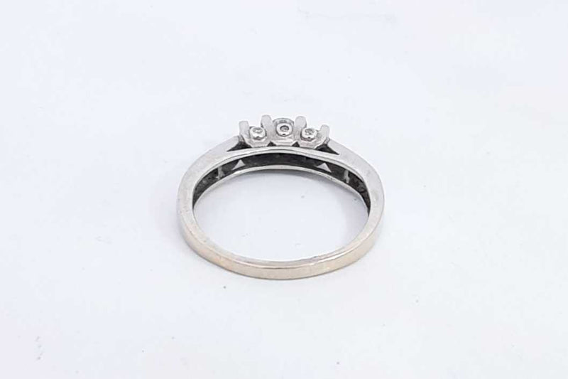 Approx. 0.41ctw Diamond Ring In 14k White Gold 2.6 Grams Size 7.5 Eb0924lwxsa