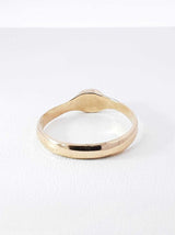 0.20 Ct Bezel-set Rose-cut Diamond & 12k Yellow Gold Solitaire Ring 1.8 Grams Size 7 Fw0925crdu