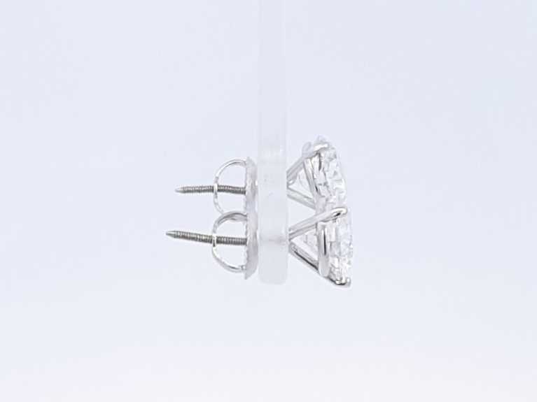 Lab Grown Diamond 3ctw Screwback Stud Earrings 14k White Gold 1.5g Eb0322pwxzsa