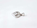 1.11 Cttw Diamond & 14k White Gold Heart Pendant 4.1 Grams Fw0826irxdu