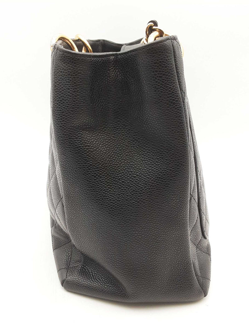 Chanel Black Quilted Caviar Grand Shopper Tote Bag Sd0825wozxsa
