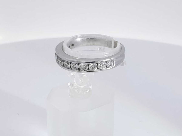 0.55 Cttw Diamond 10k White Gold Wedding Band Size 7.5 Aa1025lcrsa
