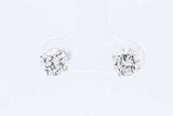 2.12ctw Lab Grown Round Diamond Stud Earrings 925 Sterling Silver 1g Eb1124ocrdu