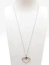 Vera Wang Love Kindered Heart Sapphire Diamonds 14k Wg Necklace 19 In Do626orxde