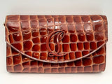 Christian Louboutin Loubi54 Alligator Embossed Leather Wallet On Chain Eb0225pxzsa