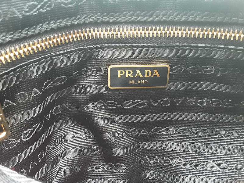 Prada Tessuto Nylon Gaufre Crossbody In Black Eb0425wxzsa