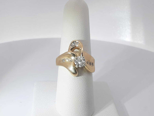 .58ctw Diamonds 14k Yellow Gold 6.7 Grams Ring Size 7 Sd0825rzxsa