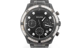 Bulova Chronograph Stainless Steel Black Dial Watch 44mm Eb0524lxzdu