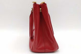 Prada Red Patent Saffiano Leather Galleria Tote Bag Eb0926pxzsa