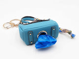 Mini Barkin Bag Doggie Waste Bag Dispenser Charm In Teal Fw1025cdu