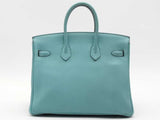 Hermes Birkin 25cm 2019 Blue Togo Palladium Hardware Handbag Aa0726ezxzsa