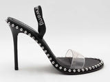 Alexander Wang Nova Sandal Pvc Black Size 8.5 Aa0726lzxsa