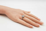2.46 Cttw Diamond & Platinum  Ring & Gia Cert. 6.7 Grams Size 3.75 Fw0725pxzxdu