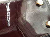Louis Vuitton Brea Mm Handbag In Monogram-embossed Burgundy Vernis Fw0526pzxdu