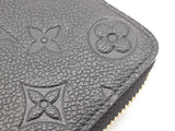Louis Vuitton Black Empriente Monogram Embossed Leather Zippy Wallet Do0726wxzde
