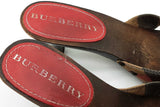 Burberry House Check Wood Mules Size 37 Eb0726lxzde