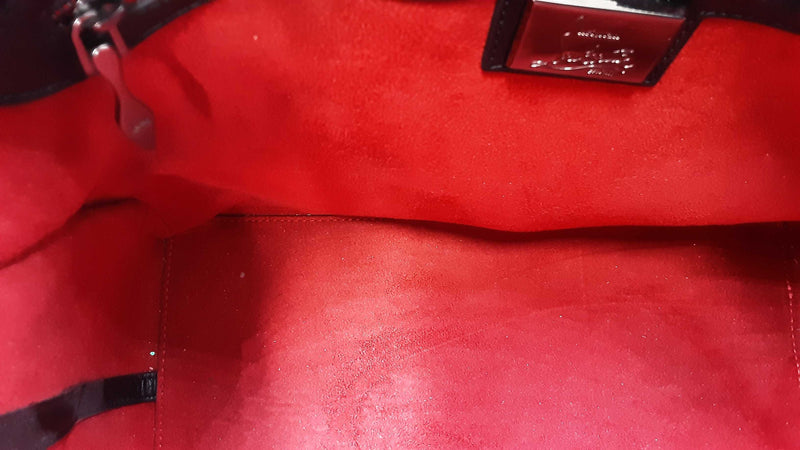 Christian Louboutin Eloise Grained Calfskin Spiked Handbag Sd0625pzxdu