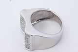 3.78cttw Princess Cut Diamond Ring In 14k White Gold 16.7g Size 9.5 Eb0526lixzdu