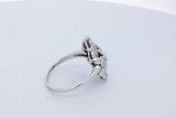 0.25cttw Diamond Ring In 14k White Gold 5.1 Grams Size 8.75 Eb1026pxzde
