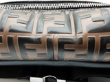 Fendi Vitello Zucca Ff Maya Brown Embossed Leather Belt Bag Do0525exzde