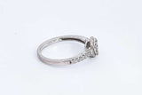 Approx. 0.22ctw Diamond Ring In 925 Sterling Silver 2.1 Grams Size 7 Eb0624oxsa