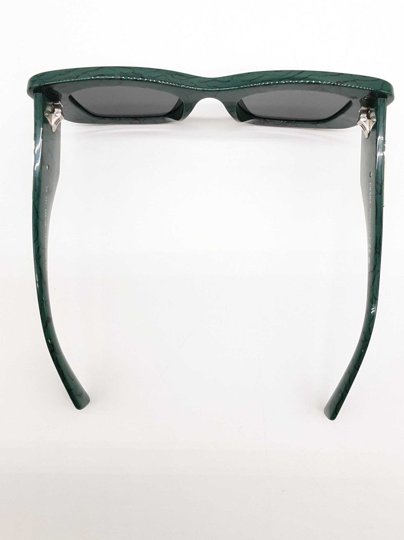 Prada Spr 13z Cat Eye Green Marble Sunglasses Eb1225cxde